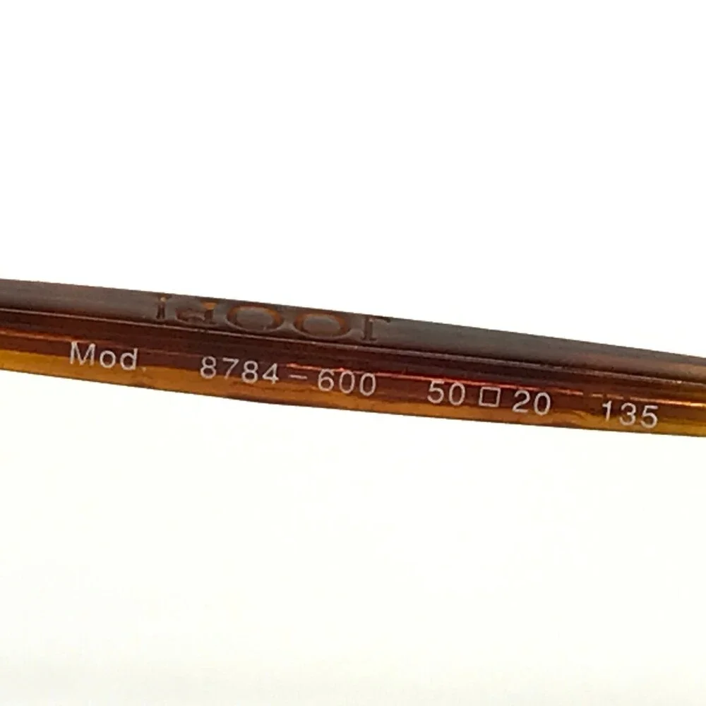 Joop! Eyeglasses Frames Mod.8784-600 Brown Shiny Gold Oval Full Rim 50-20-135